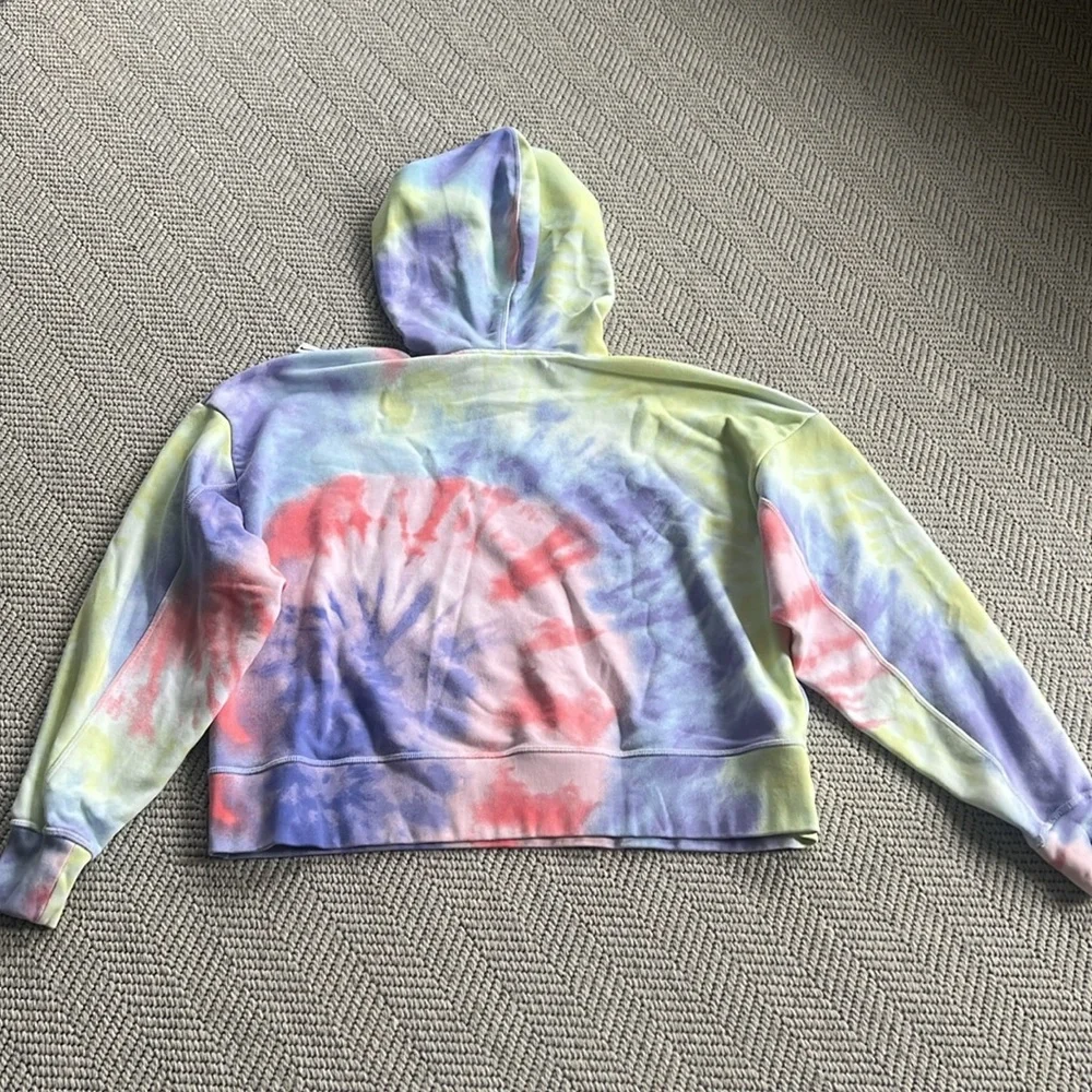 Nike crop tie die hoodie